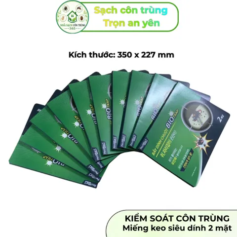 [Combo 10 miếng] Bio Trap – Keo siêu dính chuột & côn trùng dạng tấm tiện dụng, siêu dính 2 mặt