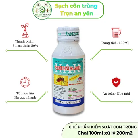 Har Permerinusa 500EC chai 100ml – kiểm soát và xử lý muỗi và côn trùng kháng nhanh chóng