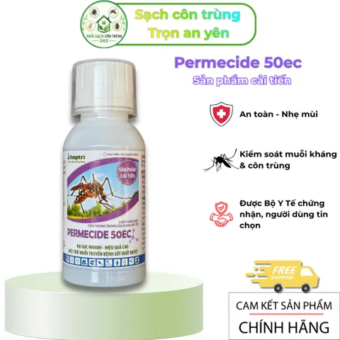 Permecide 50ec cải tiến – Kiểm soát muỗi, bọ đậu đen, côn trùng cho tồn lưu lâu, 50ml hoặc 100ml