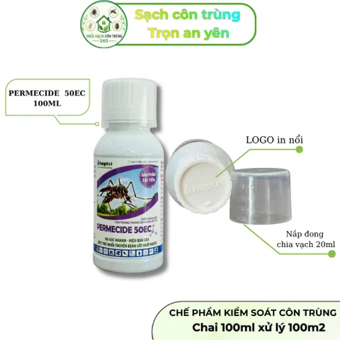 Permecide 50ec cải tiến – Kiểm soát muỗi, bọ đậu đen, côn trùng cho tồn lưu lâu, 50ml hoặc 100ml
