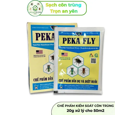 Peka Fly gói 10g – Bả ruồi hỗ trợ xử lý và kiểm soát ruồi hiệu quả, không mùi, hạ gục nhanh chóng