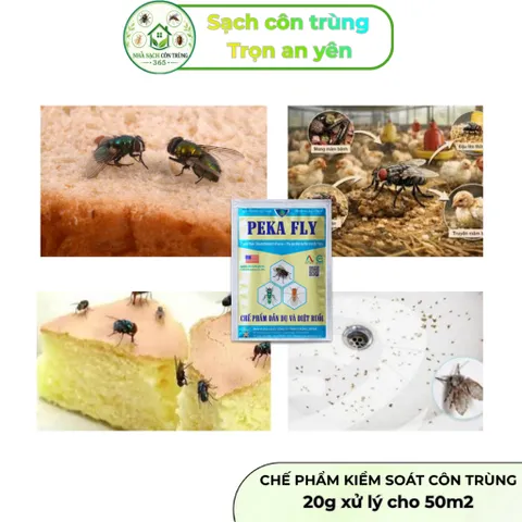 Peka Fly gói 10g – Bả ruồi hỗ trợ xử lý và kiểm soát ruồi hiệu quả, không mùi, hạ gục nhanh chóng