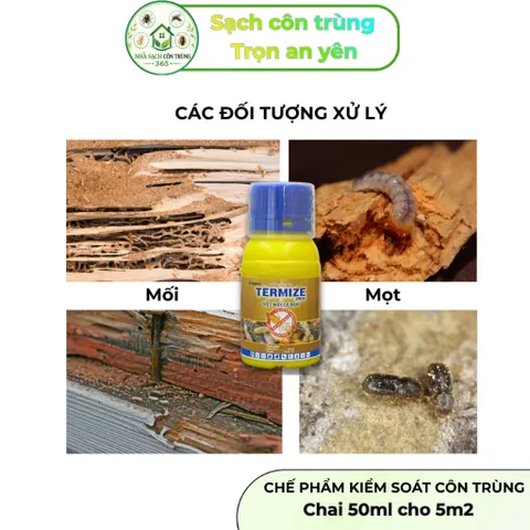 [Combo 5,10 lọ] Termize 200sc 50ml không mùi hỗ trợ kiểm soát mối, mọt đơn giản, xử lý cả mối chúa
