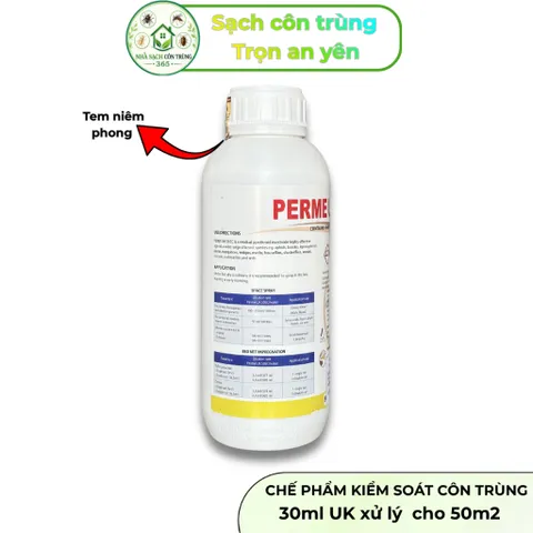 Perme UK 50ec chế phẩm kiểm soát và xử lý muỗi, côn trùng, nhập khẩu Anh Quốc, chai 1 lít