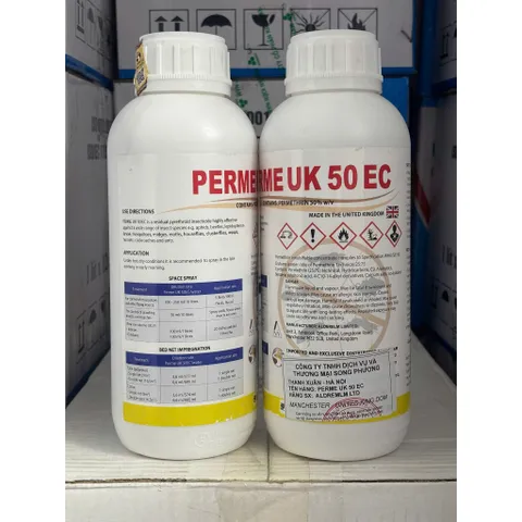 Perme UK 50ec chế phẩm kiểm soát và xử lý muỗi, côn trùng, nhập khẩu Anh Quốc, chai 1 lít