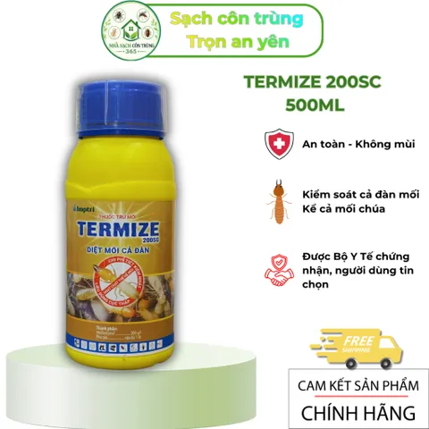 Termize 200sc 500ml – Chế phẩm không mùi hỗ trợ kiểm soát mối mọt cho công trình & nhà ở