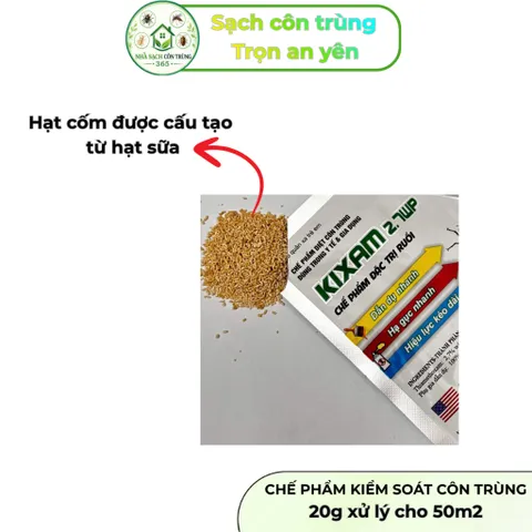 Hộp 10 gói Kixam 2.7wp 200gram– Chế phẩm kiểm ruồi nhặng 