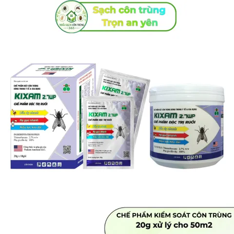 Hộp 10 gói Kixam 2.7wp 200gram– Chế phẩm kiểm ruồi nhặng 
