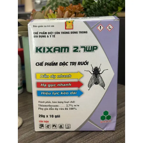 Hộp 10 gói Kixam 2.7wp 200gram– Chế phẩm kiểm ruồi nhặng 