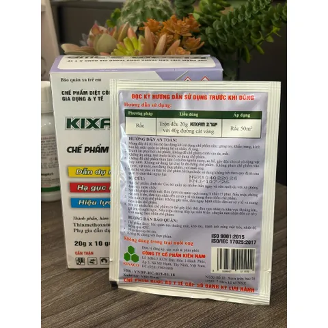 Hộp 10 gói Kixam 2.7wp 200gram– Chế phẩm kiểm ruồi nhặng 