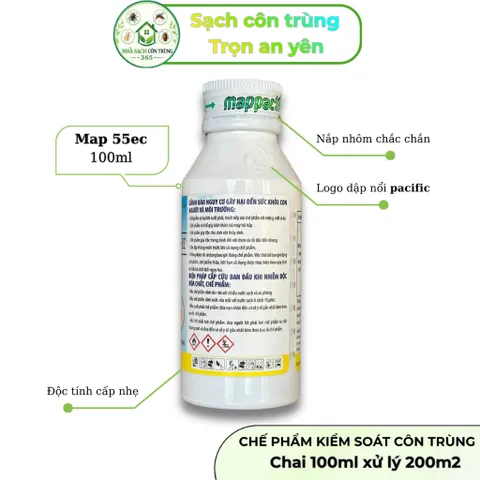 Combo Fendona 10sc 50ml và Map Permethrin 55ec 100ml hỗ trợ kiểm soát muỗi & côn trùng