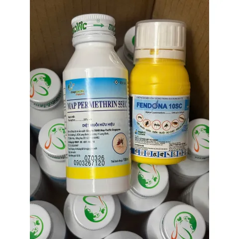 Combo Fendona 10sc 50ml và Map Permethrin 55ec 100ml hỗ trợ kiểm soát muỗi & côn trùng