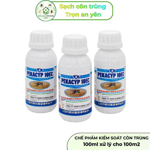 Pekacyp 10ec 100ml chế phẩm kiểm soát muỗi và cồn trùng tồn lưu tốt, Pekacyp 10ec có mùi nhẹ