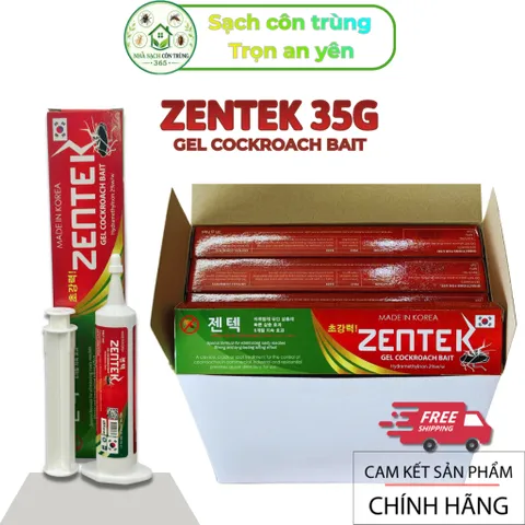 Gel gián Zentek 35g Hàn Quốc – bả gel hỗ trợ kiểm soát và xử lý gián Đức, gián Mỹ, gián li ti,..