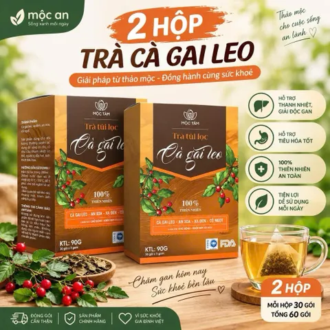 combo 3 Trà Túi Lọc Cà Gai Leo An Xoa Mộc Tâm 30 Gói x 3g – Thảo Mộc Dễ Uống, Tiện Lợi Mỗi Ngày