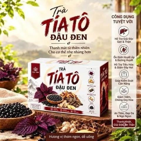 combo 2 Trà Tía Tô Đậu Đen Mộc Tâm hỗ trợ làm ấm bụng, giảm đầy hơi, khó tiêu (hộp 30 túi lọc x 3g) 847850