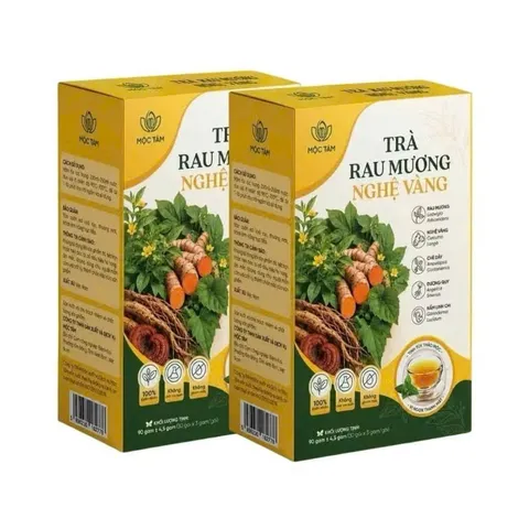 combo 2 Trà Cây Rau Mương Nghệ Vàng Mộc Tâm ( Hộp 30 Gói ) - Hỗ Trợ Các Vấn Đề Dạ Dày, Trào Ngược, HP, Ợ Hơi, Ợ Chua, Đạ 847851