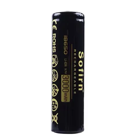 Pin Sofirn 18650 dung lượng 3000mah dùng cho quạt và đèn pin , dung lượng cao , sử dụng lâu . bền bỉ