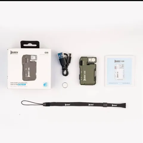 Đèn pin Wuben G5 , mini , cài mũ , móc khoá , nhỏ gọn , phù hợp camping , leo núi , chiếu sáng trong sinh hoạt