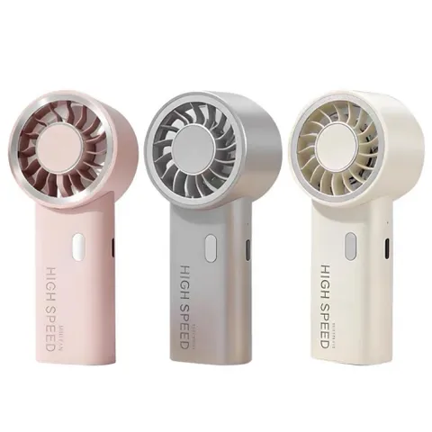 Quạt JM008 mini siêu mạnh khủng khiếp , 6 cấp độ gió , động cơ không chổi than  pin 1800mah , nhỏ gọn bỏ túi siêu bền