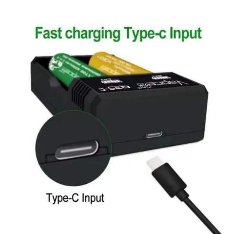 Sạc đôi Vapcell Q2S-C cao cấp , sạc 2A dùng cho pin 21700, 26650 , 18650 và các loại pin dùng cho thiết bị điện tử .