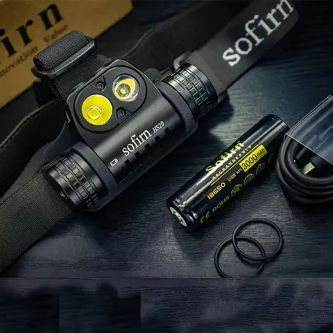 Đèn đội đầu Sofirn Hs20, độ sáng 2700 lumen , pin 18650 , cao cấp chính hãng .