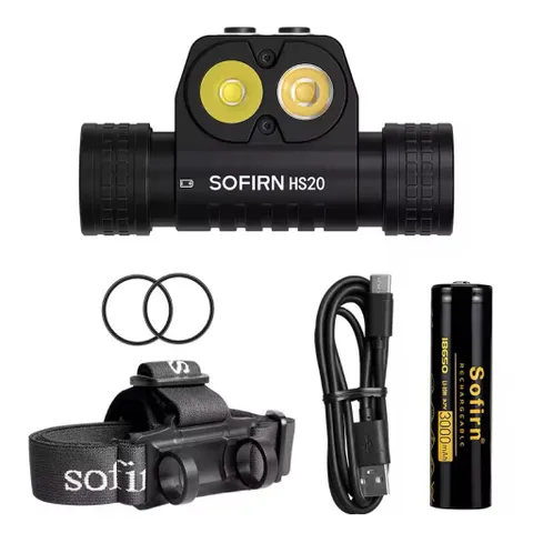 Đèn đội đầu Sofirn Hs20, độ sáng 2700 lumen , pin 18650 , cao cấp chính hãng .