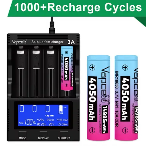 Pin 18650 Vapcell N41 , dung lượng 4050mah siêu cao  giành cho đèn pin , thiết bị điện tử sử dụng pin 18650