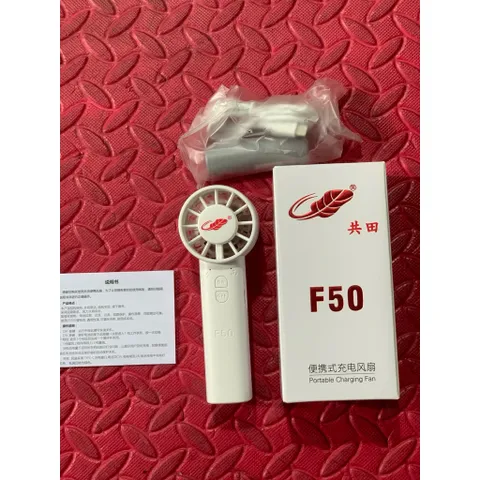 Quạt cầm tay Gongtian f50 mini siêu siêu mạnh , dùng pin 21700 tháo rời , dung lượng 5000mah . động cơ ko chổi than bền