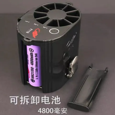 Quạt kẹp thắt lưng Gongtian F118, sử dụng pin 21700 tháo rời kèm theo , công suất 7W siêu mạnh , mát lạnh cả người .