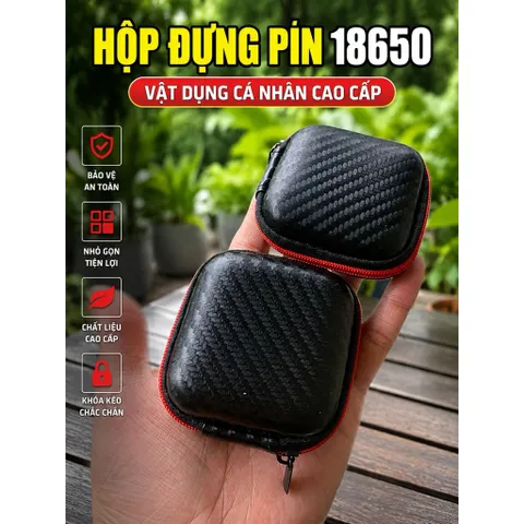Hộp đựng pin 18650 , đồ trang sức , mini bằng vải cao cấp , bảo quản vật dụng , đi mưa, chuyến đi nghỉ mát ,picnic .