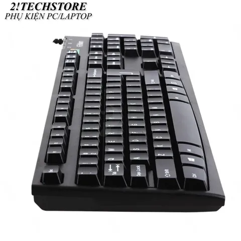 Bàn Phím Có Dây Fuhlen L411 Kết Nối USB Phím Bấm Êm Ái Cho Văn Phòng, Bền Đẹp, Chính Hãng BH 24T
