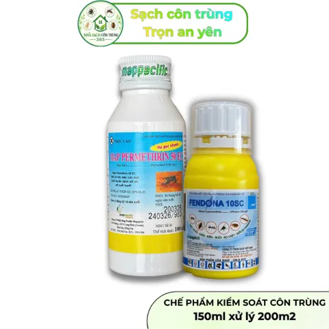 Bộ đôi Fendona 10sc và Map Permethrin 50ec 100ml hỗ trợ kiểm soát muỗi & côn trùng tồn lưu và hạ gục 848194