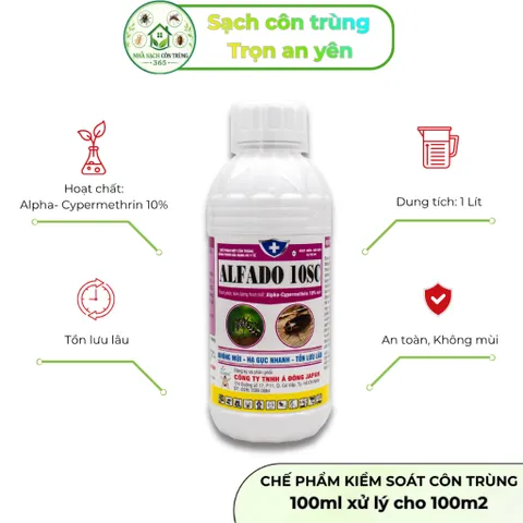 Alfado 10sc 1 lít không mùi – Chế phẩm hỗ trợ kiểm soát muỗi, kiến ba khoang, côn trùng, tồn lưu tốt 848193