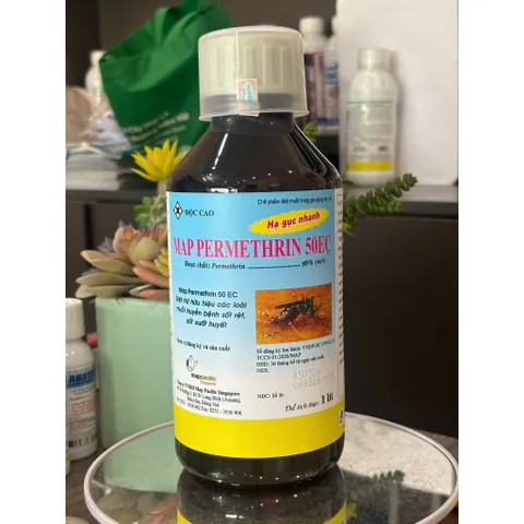 Map Permethrin 50ec 1 lít – Chế phẩm kiểm soát muỗi & côn trùng nhà ở, xử lý dịch vụ- Hạ gục nhanh
