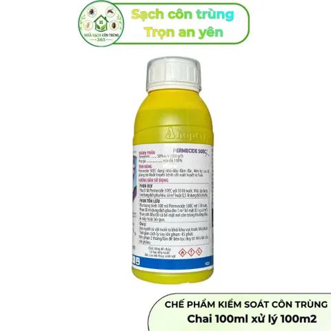 Permecide 50ec 1 lít, kiểm soát ruồi muỗi, côn trùng, hạ gục nhanh chóng với 50% permethrin 848221