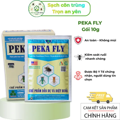 Combo 10 gói Peka Fly 10g – Bả ruồi hỗ trợ kiểm soát ruồi nhà, ruồi cống, nhặng,... hạ gục nhanh 848227