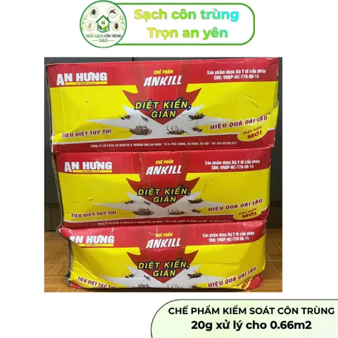 [10 gói] Ankill 20g – Gói bột hỗ trợ kiểm soát kiến & gián nhà, chỉ cần rắc đơn giản