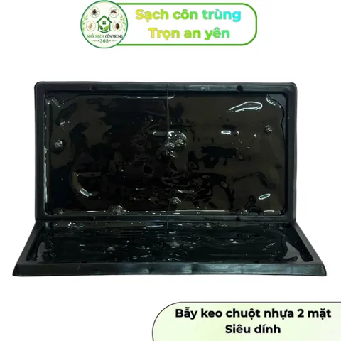 Bộ 2 khay keo siêu dính, khay nhựa đen cứng cáp, hỗ trợ bắt chuột, ruồi và côn trùng bò 848237