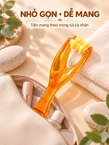 Dụng Cụ Massage Ngón Tay Cầm Tay – Cây Lăn 4 Vòng Thư Giãn Tay, Nhỏ Gọn Tiện Mang Theo