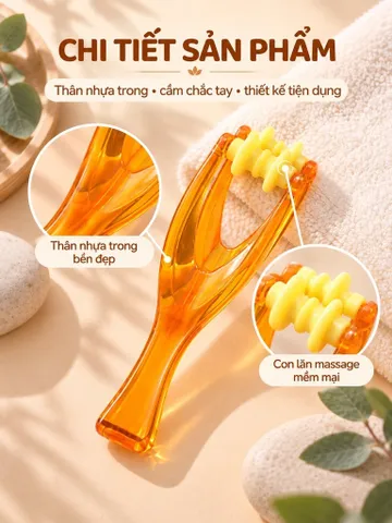 Dụng Cụ Massage Ngón Tay Cầm Tay – Cây Lăn 4 Vòng Thư Giãn Tay, Nhỏ Gọn Tiện Mang Theo