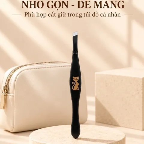 Nhíp Gắp Lucky Đầu Xéo Chính Xác – Dụng Cụ Nhổ Lông Mày, Lông Mặt Nhỏ Gọn Tiện Dụng