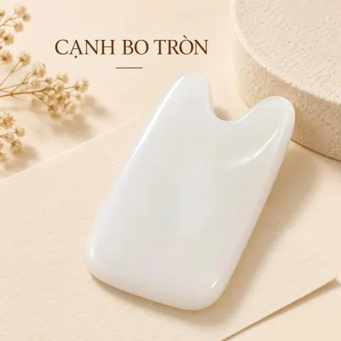 Đá thạch anh massage màu trắng dụng cụ massage mặt và cơ thể