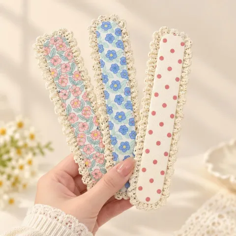 Băng Đô Dán Tóc Viền Ren Phong Cách Hàn Quốc, Miếng Dán Giữ Tóc Mái Khi Rửa Mặt Trang Điểm – Giao Họa Tiết Ngẫu Nhiên
