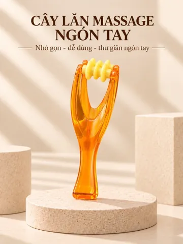 Cây Lăn Massage Ngón Tay – Dụng Cụ Massage Tay Nhỏ Gọn, Con Lăn Êm Ái Dễ Sử Dụng