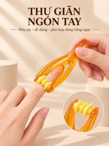 Cây Lăn Massage Ngón Tay – Dụng Cụ Massage Tay Nhỏ Gọn, Con Lăn Êm Ái Dễ Sử Dụng