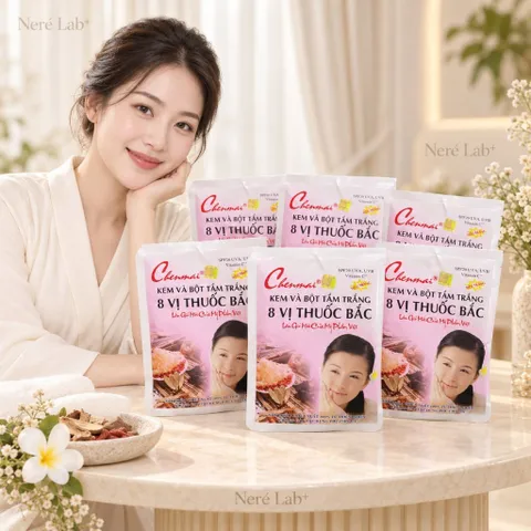 Kem Và Bột Tắm Trắng Chenmai 8 Vị Thuốc Bắc 150g – Chăm Sóc Da Toàn Thân