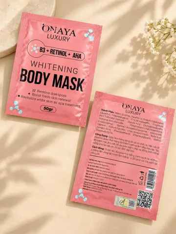 Mặt Nạ Ủ Trắng Body ONAYA LUXURY 50g – B3 + Retinol + AHA