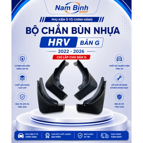 Bộ chắn bùn nhựa sau HRV Bản G 2022–2026 – chống bẩn, hạn chế đá văng, hàng đúng đời xe