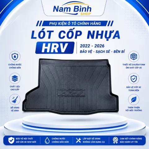 Lót cốp nhựa xe HRV 2022-2026 (HR-V) | Chống nước – Dễ vệ sinh – Bền đẹp